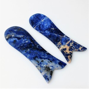 Outil de Massage pour le <span class=keywords><strong>dos</strong></span>, pierre de Sodalite, en forme de poisson, <span class=keywords><strong>Gua</strong></span> <span class=keywords><strong>Sha</strong></span>, scrapbooking, Massage du corps, nouveauté 2020 - Product Image 3