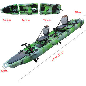 <span class=keywords><strong>Kayak</strong></span> <span class=keywords><strong>de</strong></span> Pesca Motorizado Modular Nuevo <span class=keywords><strong>de</strong></span> 2025, <span class=keywords><strong>de</strong></span> 13.8 pies, <span class=keywords><strong>de</strong></span> Plástico, Fácil <span class=keywords><strong>de</strong></span> Guardar, con Pedales, Capacidad para 2 Personas, para Surf y Turismo - Product Image 3