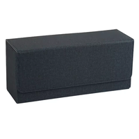 Boîte de rangement pour cartes en cuir PU, organisateur de cartes multifonction, boîte de rangement pour cartes magnétique