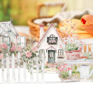 Stagione dei fiori serie romanza 10 pezzi adesivi decorativi Per confezione Manor vita e paesaggio materiale tema - Product Image 3