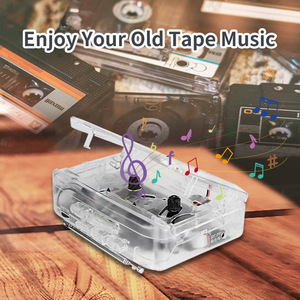 Transparent <strong>Cassette</strong> <strong>Player</strong> Tape <strong>Player</strong> FM/AM Radio with External <strong>Speaker</strong> - Product Image 5