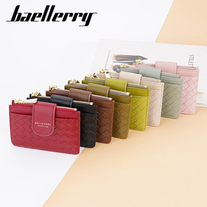 กระเป๋าใส่เหรียญขนาดเล็กสำหรับผู้หญิง Baellerry หนัง PU แบบเย็บลาย ซิปใส่บัตร สีพื้น ใช้ได้ทุกวัน - Product Image 3