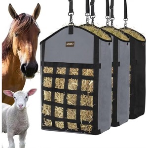 Muestra gratuita de bolsa para heno para caballos, comedero lento para caballo/burro/cabra, nailon premium 1680D, fácil de llenar - Product Image 1