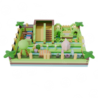 Nouvel équipement de parc d'attractions gonflable géant sur mesure pour l'extérieur, avec structure de jeux gonflable en PVC