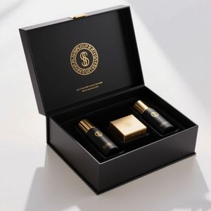 Luxury Black Rigid Child Proof Magnetic Cardboard Paper <b>Box</b> Custom Cosmetics Packaging Magnetic <b>Box</b> Design - Product Image 3
