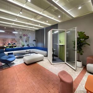 Space Saving <b>Soundproof</b> Office Booth Modular Acoustic Pod with Glass Door - Product Image 3