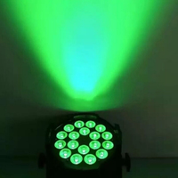 Projecteur de scène professionnel PAR RGBW 18x10W à effets mixtes, contrôle DMX