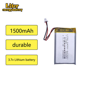803050 1500 мАч 3,7 В перезаряжаемая литий-ионная полимерная литиевая батарея с разъемом 1,0 мм - Product Image 3