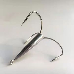 Hameçon triple avec lest en acier à haute teneur en carbone 3.5 pour la pêche à la carpe, à la truite, au bar, en eau douce et en eau salée - Product Image 2