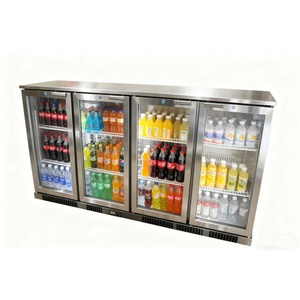 Nueleand NE-200CS Double Glass Door Hot Sale 200L Digital Display Low Noise Back bar Cooler - Product Image 1