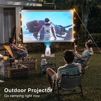 Projecteur intelligent 2026 à prix d'usine, Wi-Fi double bande 5.0, 1080P, Stéréo HIFI, Écran sans fil portable pour intérieur