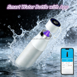 Thermos intelligent Bluetooth personnalisé avec affichage LED <span class=keywords><strong>de</strong></span> la température et <span class=keywords><strong>de</strong></span> la qualité <span class=keywords><strong>de</strong></span> l'<span class=keywords><strong>eau</strong></span>, rappel d'hydratation, en acier inoxydable, application <span class=keywords><strong>de</strong></span> mariage - Product Image 2