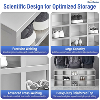 Armoire à chaussures en acier inoxydable SUS304 épaissi, entièrement soudée, pour laboratoire GMP, salle blanche, stockage, anti-rouille, taille personnalisée