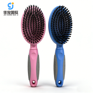 Brosse de toilettage double face pour animaux de compagnie, outil pour démêler les nœuds et éliminer les poils, écologique en PET - Product Image 1