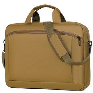 Sacoche pour ordinateur portable 15,6 pouces en tissu Oxford antichoc avec fermeture éclair, sac à bandoulière imperméable, sac pour ordinateur portable pour les voyages d'affaires, l'école et l'usage quotidien. - Product Image 1