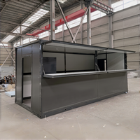 Kiosque Modulaire Préfabriqué Pliable pour Cafés et Salons de Thé, Vente Directe Usine, OEM ODM, Vente en Gros