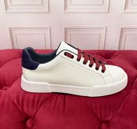Chaussures de course blanches de luxe pour homme, respirantes, en maille, avec fermeture à lacets, tendance printemps-hiver, en cuir véritable