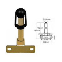 Support de montage sur poteau 24 mm pour feux de signalisation de tracteur, support en forme de T pour montage sur barre DIN avec prise DIN intégrée