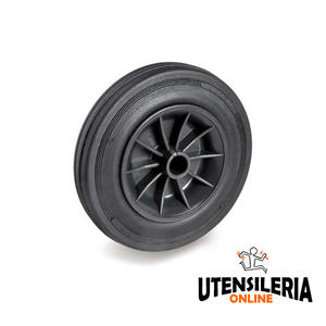 Ruedas de goma negra para papeleras de recogida serie 52 - Product Image 2