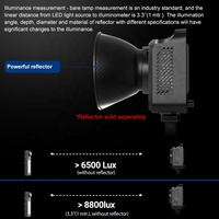 ZSYB Haute Qualité Extérieure Vlog Caméra Studio Poignée Grip RGB Dimmable 200Watt Led Vidéo Lampe Photographique