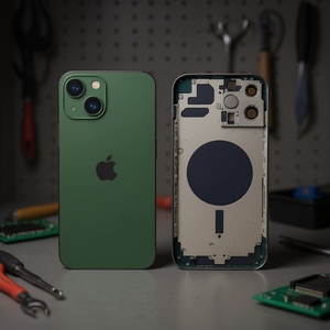 Carcasa Trasera Verde para Apple iPhone 13 con Chasis, Pieza de Repuesto - Product Image 3