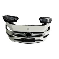 Pare-chocs avant pour Mercedes Benz CLA C118 AMG35 2020-2024, comprenant la calandre, le radiateur, le ventilateur et les composants du pare-chocs des phares