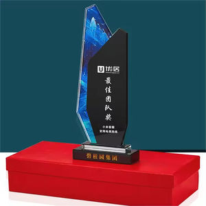 Troféu De Cristal Base Personalizado Fabricante Troféu De Cristal Personalizado Impressão A Cores Troféu De Cristal Colorido - Product Image 6