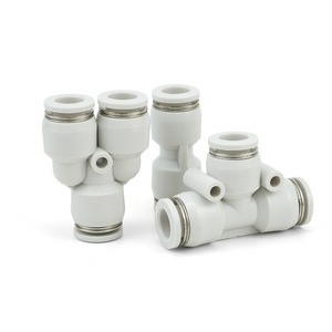 Raccord rapide pour tuyau pneumatique en plastique 4mm 6mm 8mm 10mm 12mm 14mm 16mm pour systèmes pneumatiques - Product Image 1