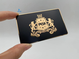 Lazer gravür için buzlu kabartmalı metal kartvizitler metal - Product Image 2