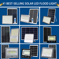 Projecteur LED solaire extérieur IP67 étanche en aluminium 500W/600W 6000K pour entrepôt et jardin
