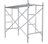 Ensemble d'échafaudages extérieurs en H avec étais transversaux et planches pour entrepôt et atelier – Haute résistance, résistant à la corrosion, pour la construction