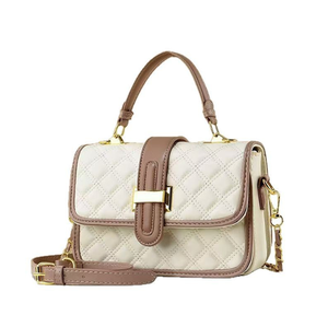 Sac bandoulière de luxe vintage en PU avec logo personnalisé, style féminin, bandoulière résistante, fermeture à boucle avec détails en - Product Image 3