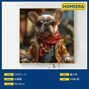 Scatola all'ingrosso da 48 pezzi da 30x30cm con cornice in cristallo da parete con pellicola temperata e scheda di densità sfuso - Product Image 1