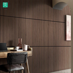 TianGe Oak <span class=keywords><strong>Akupanel</strong></span> 600x600 Absorbente de sonido Madera Poliéster Pared y techo acústico <span class=keywords><strong>Comprar</strong></span> Paneles acústicos Diseño de modelo 3D - Product Image 1