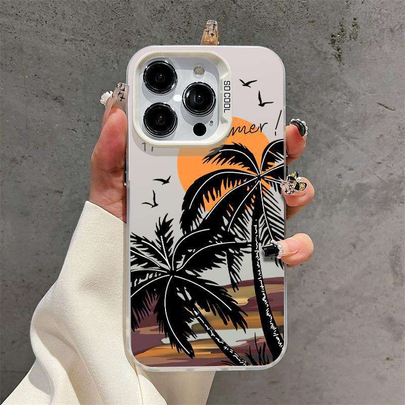 Coucher de soleil cocotier [blanc]