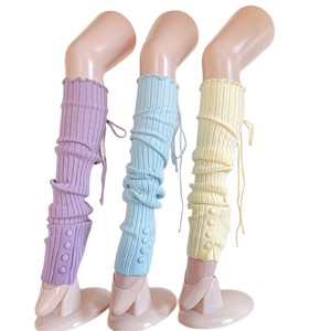 Becotal – chaussettes respirantes en acrylique tricoté, à longs revers, pour femmes et filles, chauffe-chevilles, chauffe-jambes, chaussettes hautes jusqu'aux genoux - Product Image 1