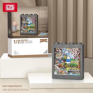 LOZ1905-08 Sakura <span class=keywords><strong>Tram</strong></span> Micro blocco modello DIY costruzione di edifici <span class=keywords><strong>giocattolo</strong></span> tridimensionale ornamenti di plastica per bambini giocattoli - Product Image 4