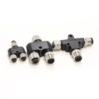 M12 4 broches connecteur métallique étanche IP65/IP67/IP68 M8/M12 pour l'industrie de l'automatisation de puissance fabricant d'usine chinois