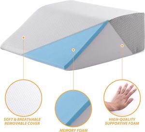 Repose-jambes en mousse haute densité à mémoire de forme pour soulager et récupérer les blessures aux pieds et aux chevilles - Product Image 2