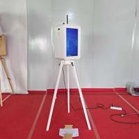 Photomaton double face en chêne haut de gamme, personnalisable, vente directe OEM, avec étui portable pour événements commerciaux – Meilleures ventes