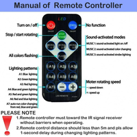 Hot Sale Sound aktiviert RGB Disco Ball Party Lichter Fernbedienung RGB Disco Stage Strobe Light Bühnen beleuchtung Ausrüstung