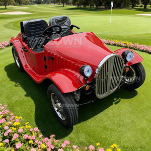 Voitures électriques miniatures rétro classiques vintage rouges personnalisables à vendre - Product Image 6