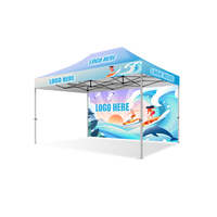 Tente pliante robuste avec cadre en aluminium, imperméable, 10x15 pieds, logo personnalisé, installation facile, pour l'extérieur, avec sacs