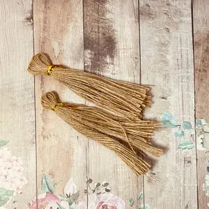 Étiquettes en papier de Jute naturelle fghf, cordes de chanvre, bricolage artisanal, emballage de cadeau de noël, étiquettes, corde de chanvre