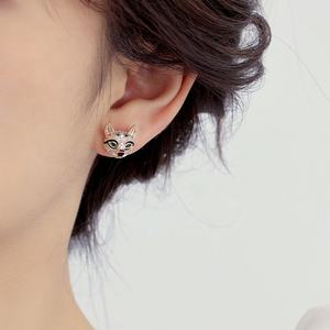 ต่างหูแบบติดหู ดีไซน์เรขาคณิตน่ารัก ชุบทองคำแท้ 925 ประดับเพชรซิร์คอนเต็มเม็ด สำหรับผู้หญิง - Product Image 6