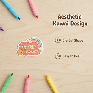 Custom logo printing, die-cut vinyl stickers, custom waterproof cartoon stickers, custom sticker manufacturer. - Product Image 2