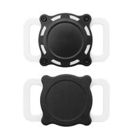 Housse de protection pour collier de localisation Apple AirTag pour animaux de compagnie, étui de protection étanche en plastique pour double traceur auriculaire avec sangle