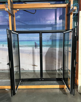 Ventanas Europeas de Ahorro Energético, Ventanas de Triple Vidrio, Ventana Abatible de Aluminio con Diseño de Rejilla y Parrilla, Ventanas NFRC