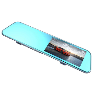 4.7-inch 1080P HD IPS cảm ứng kép ghi âm chiếu hậu điện tử gương 2-trong-1 đảo ngược hỗ trợ an toàn xe hộp đen màu đen - Product Image 3