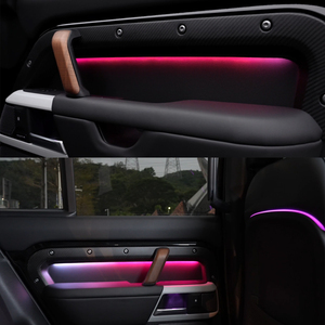 Kit d'éclairage ambiant RGBIC pour voiture, pour Land Rover Defender, décoration d'ambiance intérieure, contrôle par application Bluetooth, bande lumineuse LED - Product Image 5